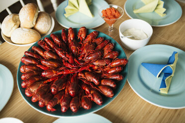 Close-up of fresh crayfish on plate - FOLF03299