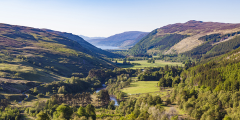 Vereinigtes Königreich, Schottland, Highland, bei Dundonnell, Little Loch Broom, lizenzfreies Stockfoto