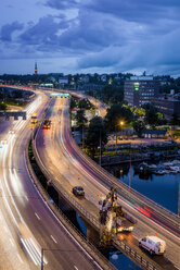 Erhöhte Ansicht einer Brücke in Stockholm - FOLF04384