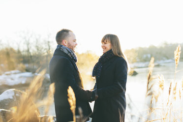 Happy couple beside River - FOLF04667