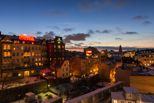 Blick auf Stockholm bei Nacht - FOLF04721