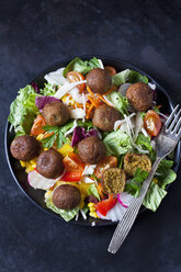 Bowl of mixed salad with vegetable balls - CSF29001