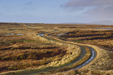 Rural road in Shetland, Scotland - FOLF05288