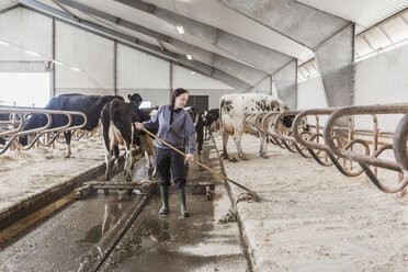 Female dairy farmer at work - FOLF05605