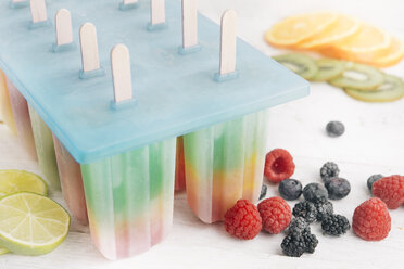 Verschiedene hausgemachte Eiscremes aus Früchten - SKCF00366