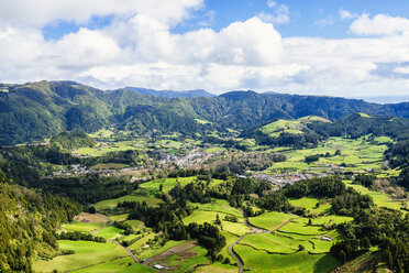 Azores, Sao Miguel, Landscape of the city of Furnas - KIJF01923