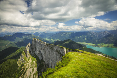 Österreich, Salzkammergut, Blick vom Schafberg zum Wolfgangsee - AIF00465