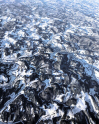 Luftaufnahme der schneebedeckten Berge - CAVF34179