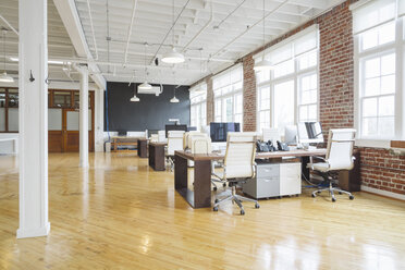 Interior of office with furniture and desktop computers - CAVF34772