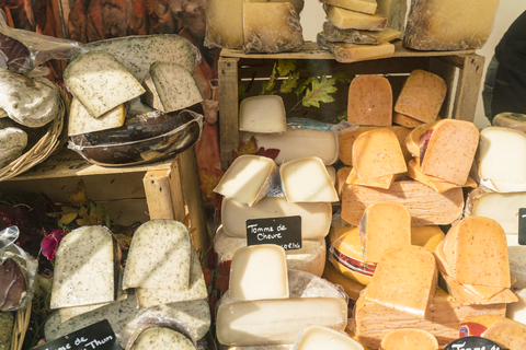 France, Paris, presentation of cheese shop stock photo
