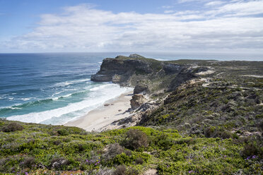 Africa, South Africa, Western Cape, Cape of good hope, beach seen from Cape Point - WEF00438