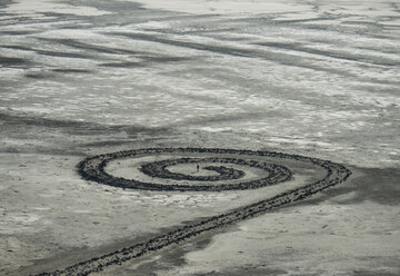 High angle view of Spiral Jetty - CAVF35545