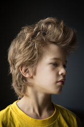 Portrait of boy looking away - CAVF37908