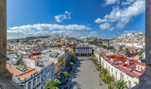 Spanien, Kanarische Inseln, Gran Canaria, Las Palmas, Plaza de Santa Ana, lizenzfreies Stockfoto