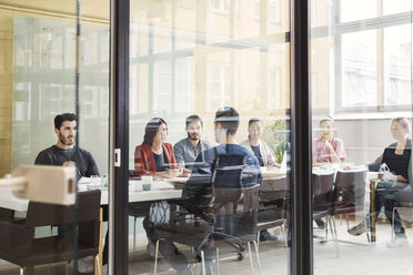 Multi-ethnic business people having discussion in conference room - MASF04131