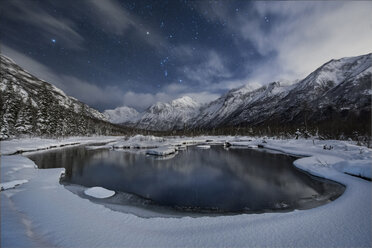 Blick auf den See im Chugach State Park gegen den Himmel - CAVF38709