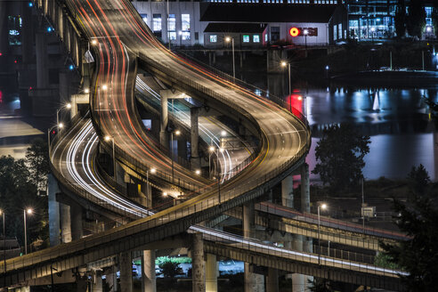 Blick von oben auf den Marquam Freeway - CAVF38767