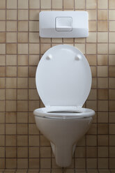 Toilet with open toilet lid - CRF02786