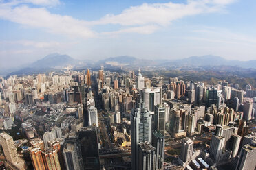 High angle view of modern cityscape - CAVF41359