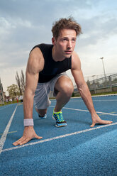 Athlete on running track - CAVF44997