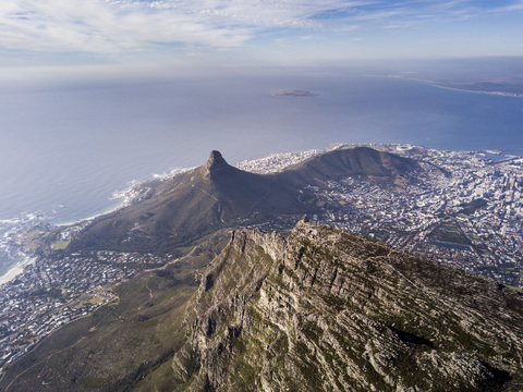 Tafelberg, Kapstadt, Südafrika, lizenzfreies Stockfoto
