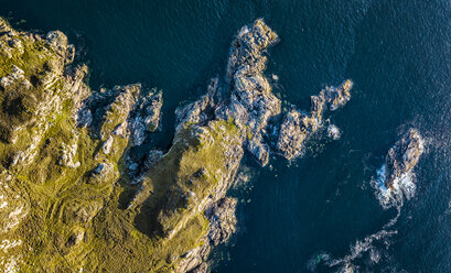 United Kingdom, Scotland, Northwest Highlands, aerial view of rocky coast - STS01504