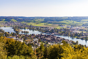Switzerland, Canton of Schaffhausen, Stein am Rhein, Lake Constance, Rhine river, cityscape - WDF04602