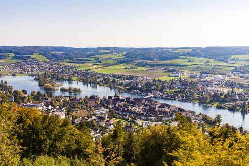 Schweiz, Kanton Schaffhausen, Stein am Rhein, Bodensee, Rhein, Stadtbild - WDF04602