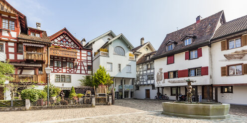 Schweiz, Thurgau, Arbon, Altstadt, Fischmarktplatz, historische Häuser - WDF04619
