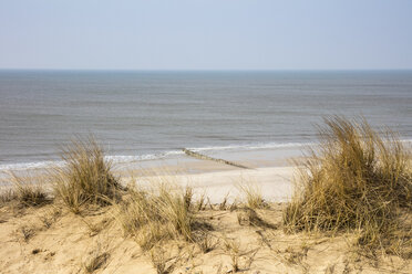 Deutschland, Schleswig-Holstein, Nordfriesische Inseln, Sylt, Blick auf den Strand von Rotes Kliff - WIF03503