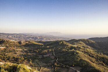 Greece, Peloponnese, Elis, Hills at sunset near Smerna and Zacharo - MAMF00089