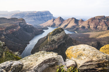 Afrika, Südafrika, Mpumalanga, Panorama Route, Blyde River Canyon Nature Reserve, Three Rondavels - WEF00441