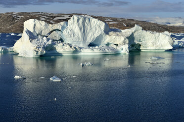 Greenland, East Greenland, Johan Petersens Fjord, Iceberg drifting - ESF01623