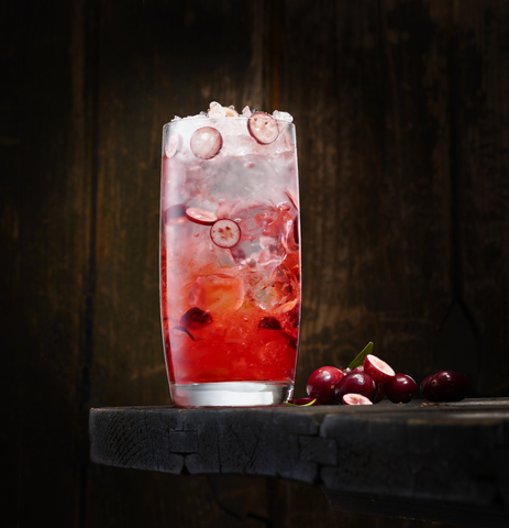 Cranberry wodka stock photo