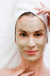 Woman with face mask - CUF00246