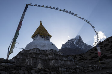 Nepal, Solo Khumbu, Everest, Stupa von Dingboche - ALRF01062