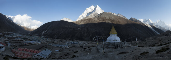 Nepal, Solo Khumbu, Everest, Stupa von Dingboche - ALRF01063