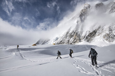 Nepal, Solo Khumbu, Everest, Bergsteiger am Western Cwm - ALRF01133