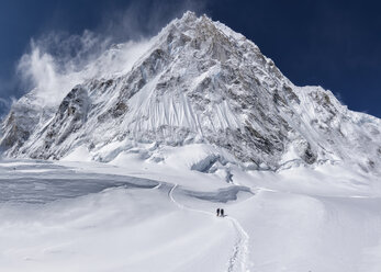 Nepal, Solo Khumbu, Everest, Bergsteiger am Western Cwm - ALRF01138