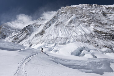 Nepal, Solo Khumbu, Everest, Bergsteiger am Western Cwm - ALRF01139