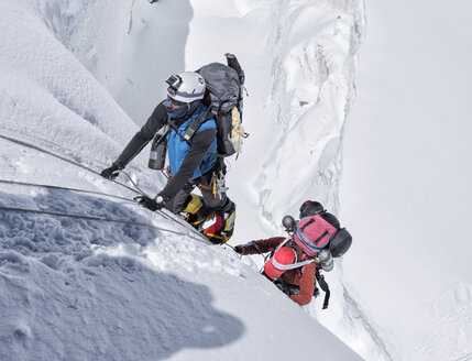 Nepal, Solo Khumbu, Everest, Mountaineers at Western Cwm - ALRF01142