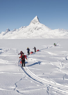 Grönland, Schweizerland Alpen, Kulusuk, Tasiilaq, Skitourengeher - ALRF01216