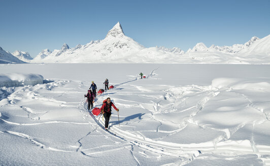 Grönland, Schweizerland Alpen, Kulusuk, Tasiilaq, Skitourengeher - ALRF01217
