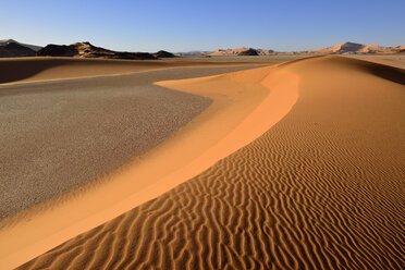 Afrika, Algerien, Provinz Illizi, Wüste Sahara, Nationalpark Tassili n'Ajjer, Tadrart, Sanddünen von In Djerane - ESF01641