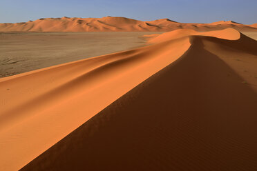 Africa, Algeria, Illizi Province, Sahara desert, Tassili n'Ajjer National Park, Tadrart, sand dunes of In Tehak - ESF01642