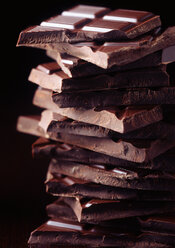 Close up of Belgian dark chocolate - CUF01429