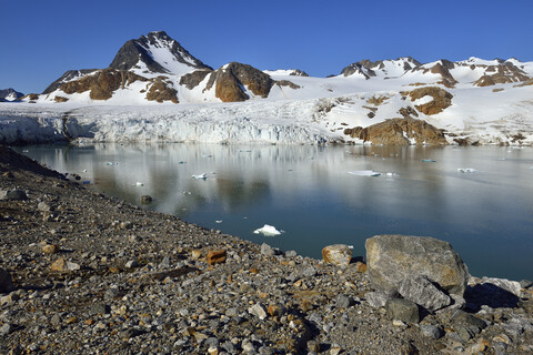 Greenland, East Greenland, Apusiaajik glacier near Kulusuk stock photo