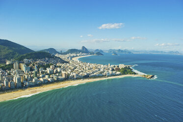 Aerial view of Ipanema and Copacabana beaches, Rio de Janeiro, Brazil - ISF00851