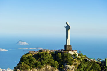 Christus der Erlöser-Statue mit Blick auf Rio de Janeiro, Brasilien - ISF00853