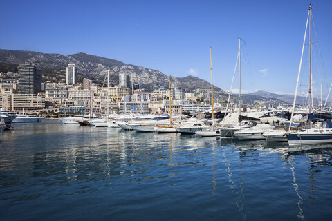 Principality of Monaco, Monaco, Monte Carlo, Marina stock photo